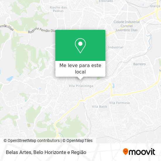 Belas Artes mapa