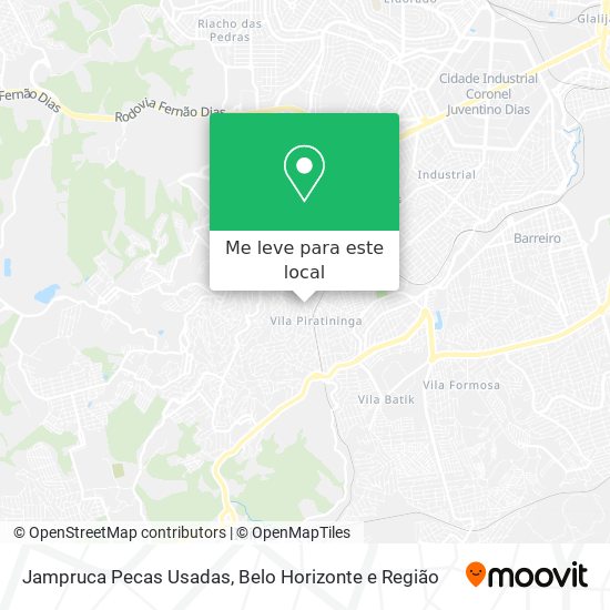 Jampruca Pecas Usadas mapa