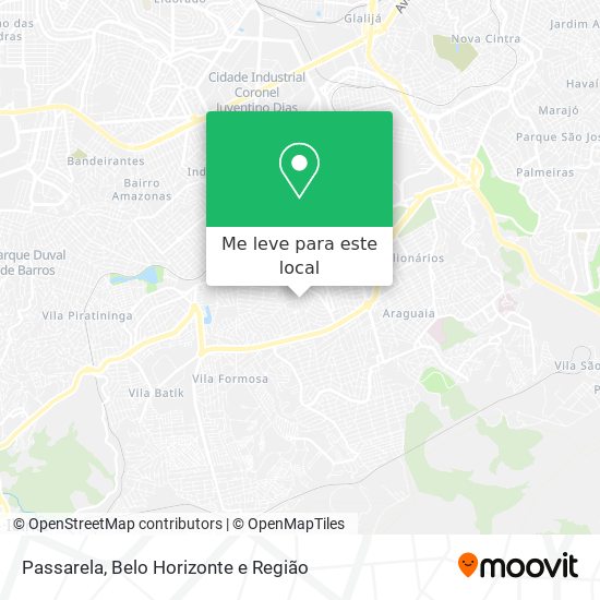 Passarela mapa