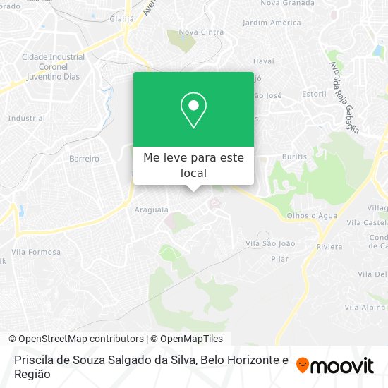 Priscila de Souza Salgado da Silva mapa