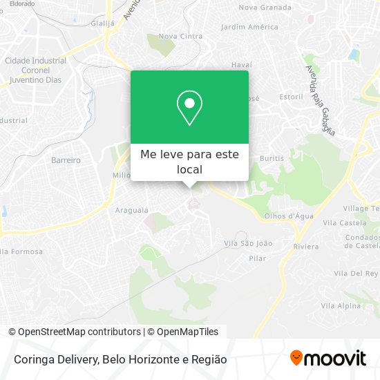 Coringa Delivery mapa