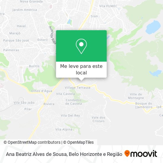 Ana Beatriz Alves de Sousa mapa