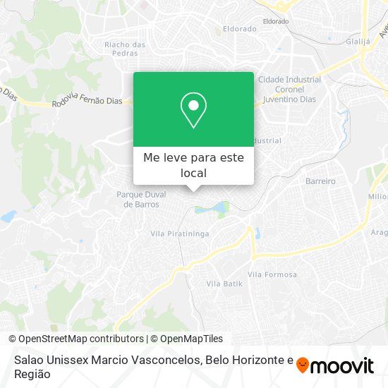 Salao Unissex Marcio Vasconcelos mapa