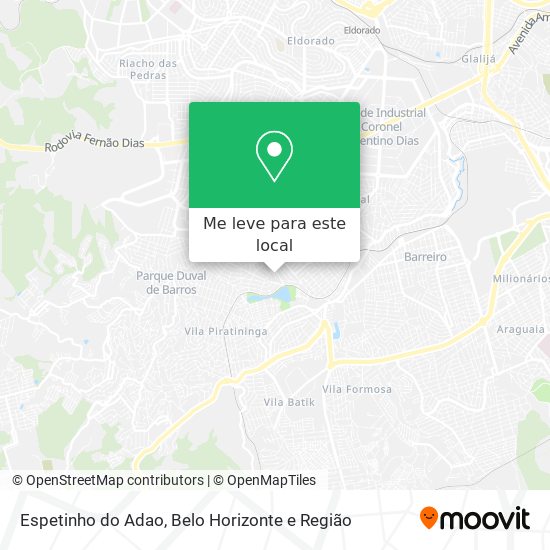 Espetinho do Adao mapa