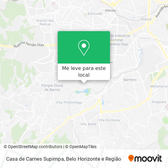 Casa de Carnes Supimpa mapa
