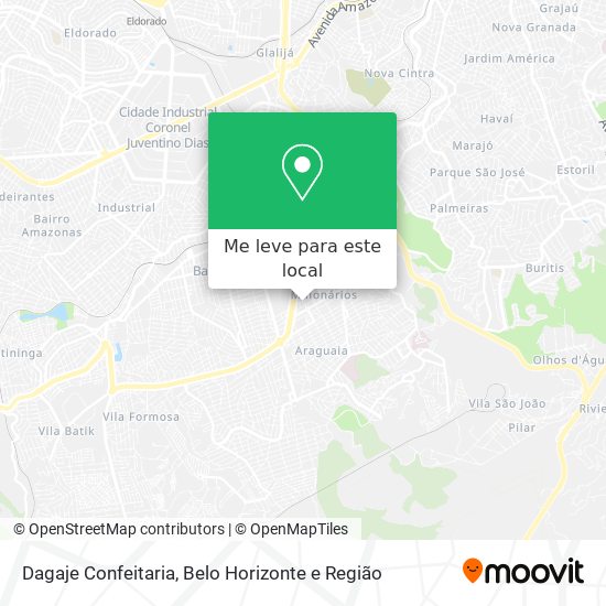 Dagaje Confeitaria mapa