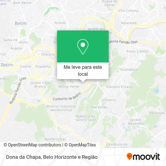 Dona da Chapa mapa