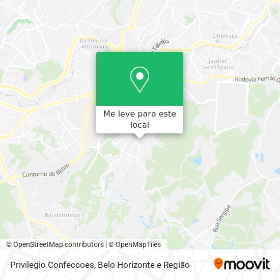 Privilegio Confeccoes mapa