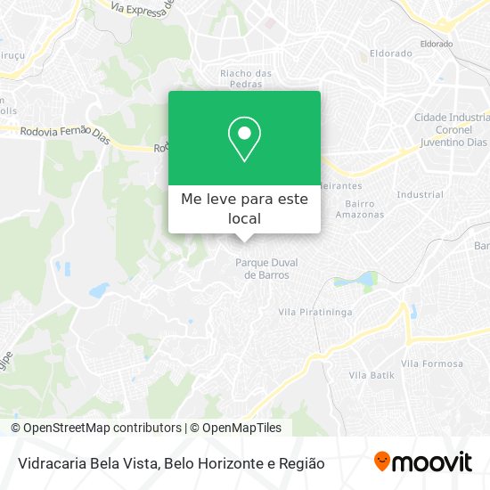 Vidracaria Bela Vista mapa