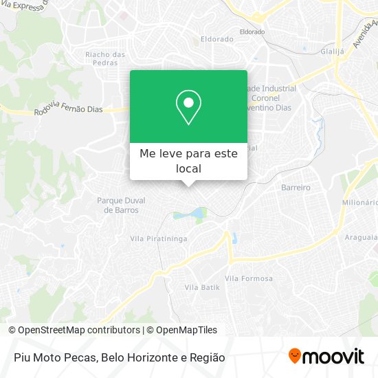 Piu Moto Pecas mapa
