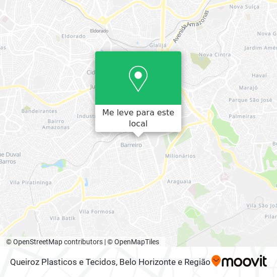 Queiroz Plasticos e Tecidos mapa