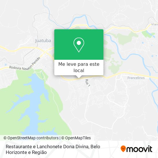 Restaurante e Lanchonete Dona Divina mapa