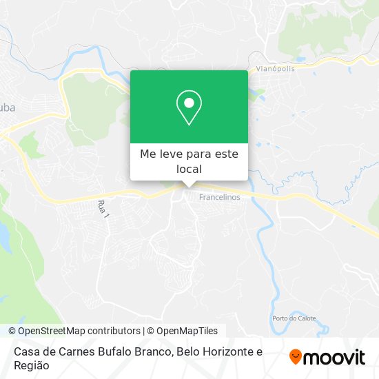 Casa de Carnes Bufalo Branco mapa