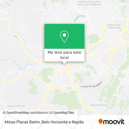 Minas Placas Betim mapa