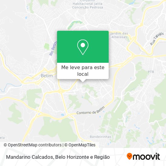 Mandarino Calcados mapa