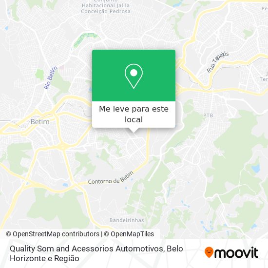 Quality Som and Acessorios Automotivos mapa