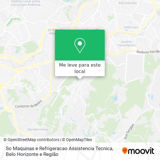 So Maquinas e Refrigeracao Assistencia Tecnica mapa