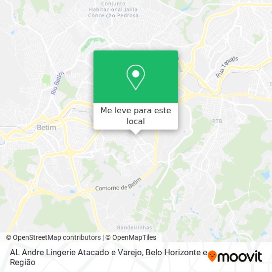 AL Andre Lingerie Atacado e Varejo mapa