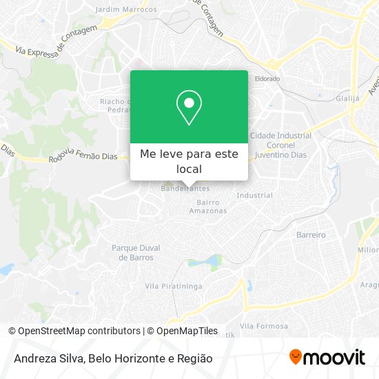 Andreza Silva mapa