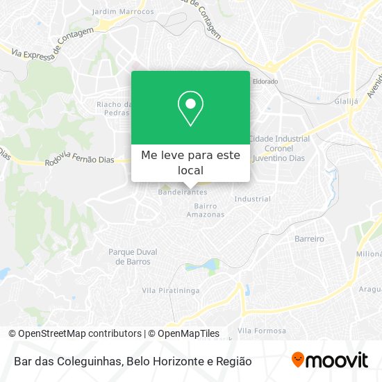 Bar das Coleguinhas mapa