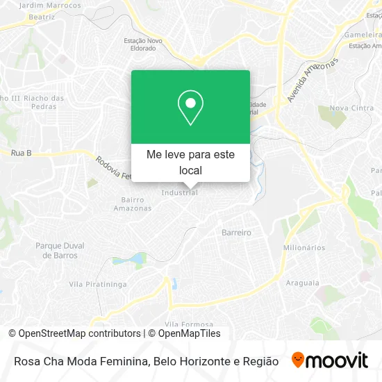 Rosa Cha Moda Feminina mapa