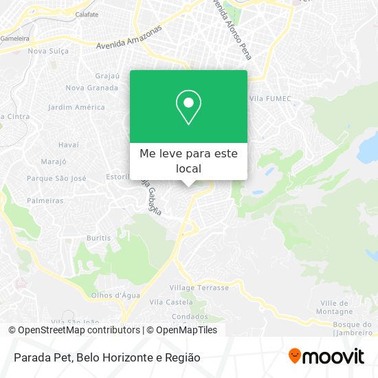 Parada Pet mapa