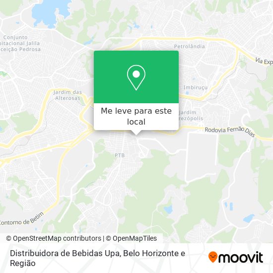 Distribuidora de Bebidas Upa mapa