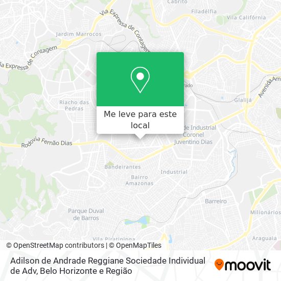 Adilson de Andrade Reggiane Sociedade Individual de Adv mapa