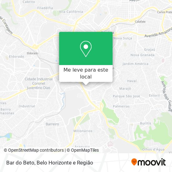 Bar do Beto mapa