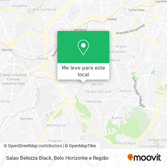 Salao Belezza Black mapa