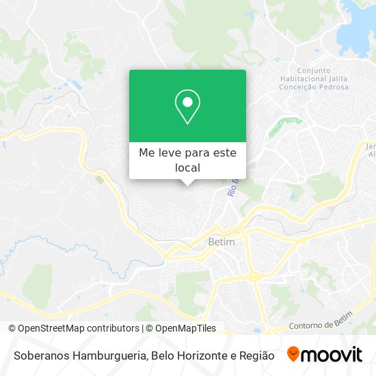 Soberanos Hamburgueria mapa