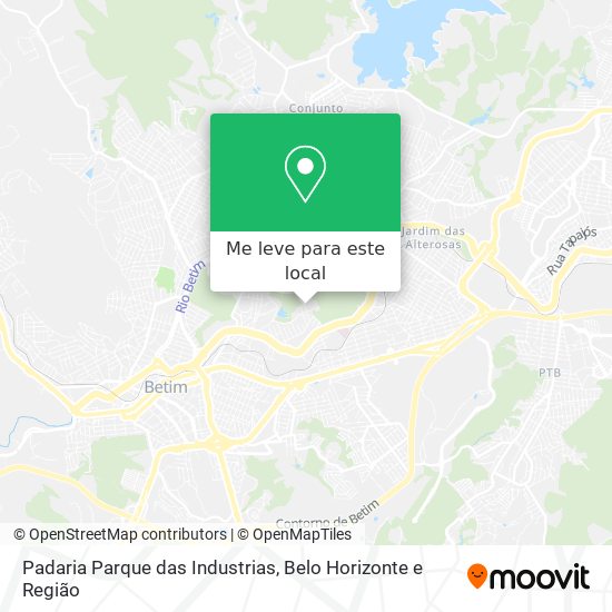 Padaria Parque das Industrias mapa