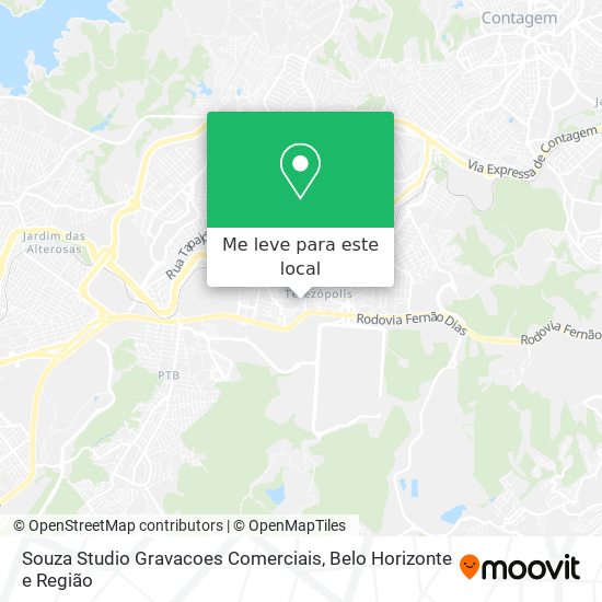 Souza Studio Gravacoes Comerciais mapa