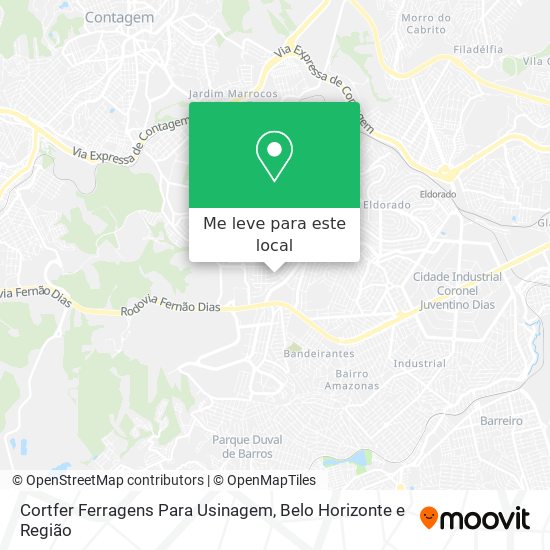 Cortfer Ferragens Para Usinagem mapa
