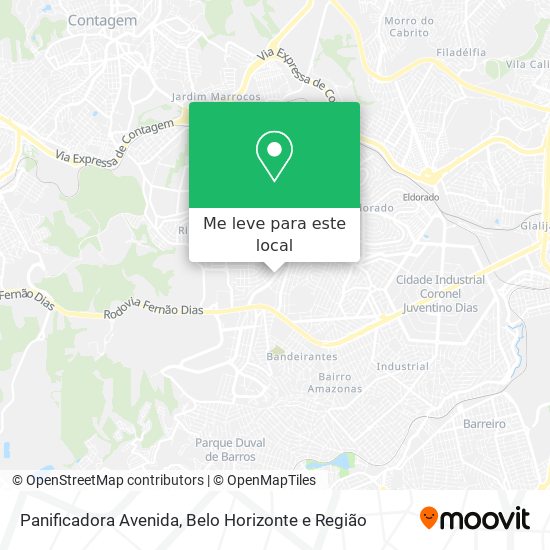 Panificadora Avenida mapa