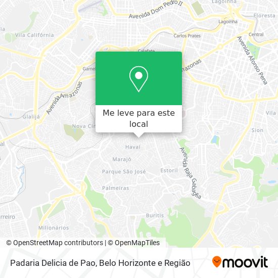 Padaria Delicia de Pao mapa