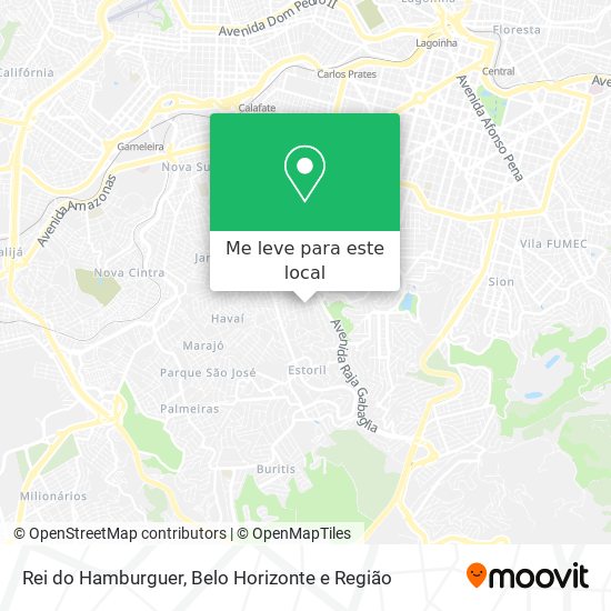 Rei do Hamburguer mapa