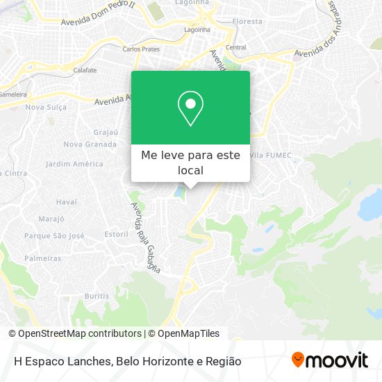 H Espaco Lanches mapa