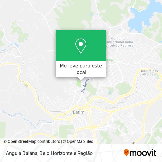 Angu a Baiana mapa