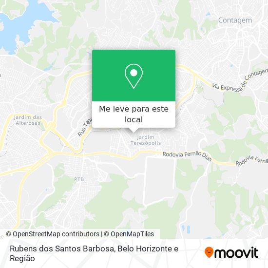 Rubens dos Santos Barbosa mapa
