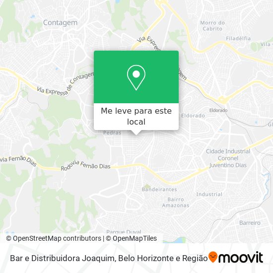 Bar e Distribuidora Joaquim mapa