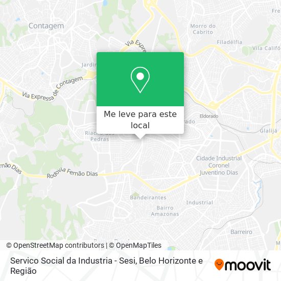 Servico Social da Industria - Sesi mapa