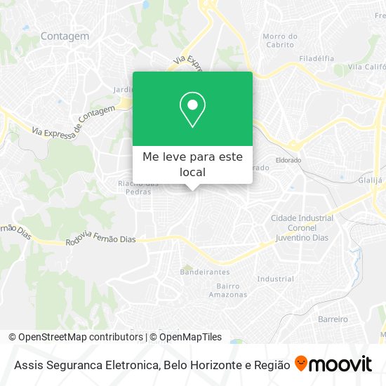Assis Seguranca Eletronica mapa