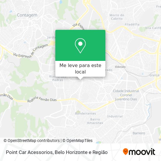Point Car Acessorios mapa
