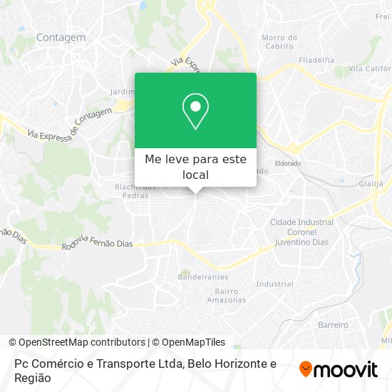 Pc Comércio e Transporte Ltda mapa