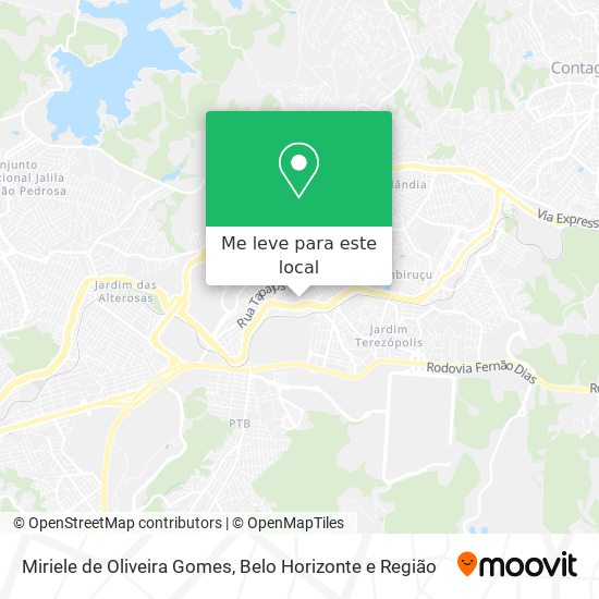 Miriele de Oliveira Gomes mapa