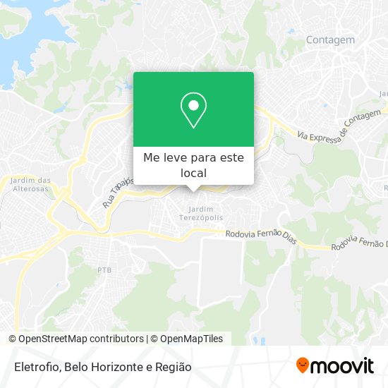 Eletrofio mapa