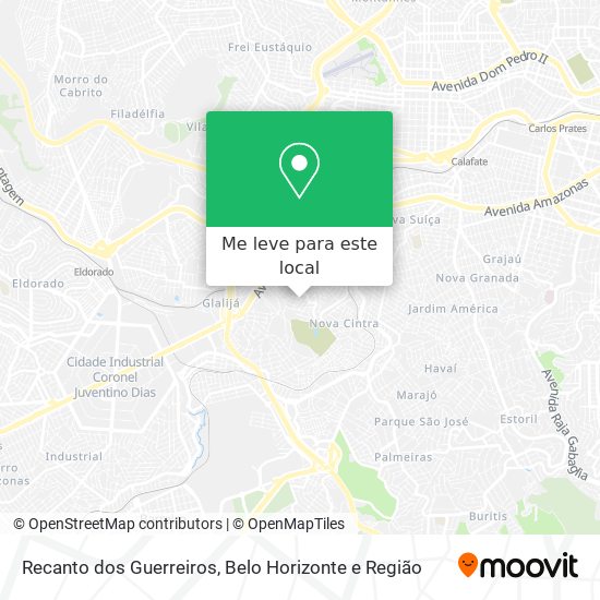 Recanto dos Guerreiros mapa