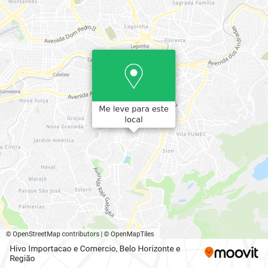 Hivo Importacao e Comercio mapa