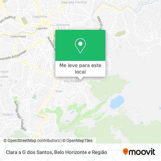 Clara a G dos Santos mapa